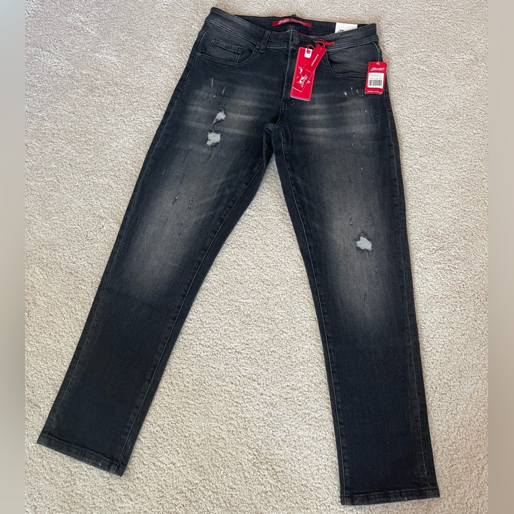 Bloomefield Black Slim Straight Jeans Timeless Style